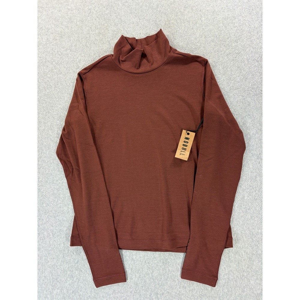NWT NoBull Merino Wool Blend Long Sleeve Base Shirt (Women's Large) Maroon